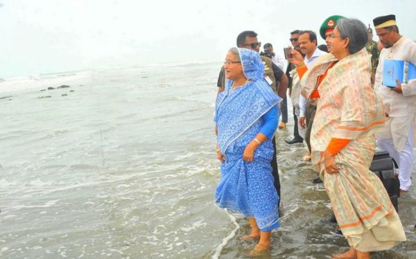 Prime Minister Sheikh Hasina in Inani Beach