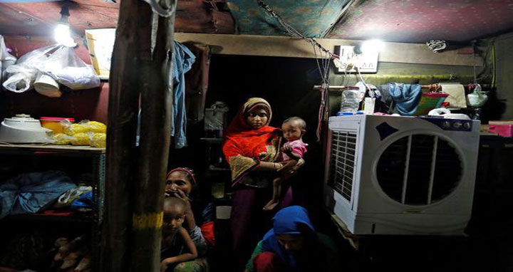A Rohingya family at a refugee camp in Delhi. It is true that every Rohingya cannot be viewed as a terrorist but terror organizations such as the Islamic State and Al-Qaeda can succeed in indoctrinating them and turning them into terrorists. Photo: Reuters
