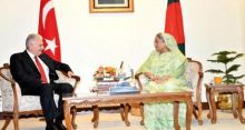 <font style='color:#000000'>Turkish PM calls on Sheikh Hasina</font>