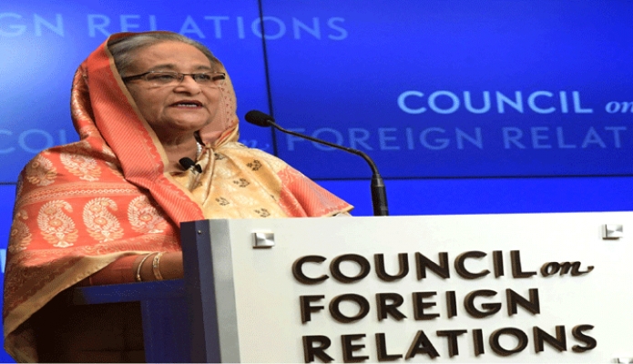 বুধবার প্রধানমন্ত্রী শেখ হাসিনা জাতিসংঘ নিউইর্কে কাউন্সিলে অন ফরেন রিলেশনস আয়োজিত ! A conversation with Prime Minister Sheikh Hasina  শীর্ষক ডায়ালগ-এ বক্তব্য রাখেন-পিআইডি