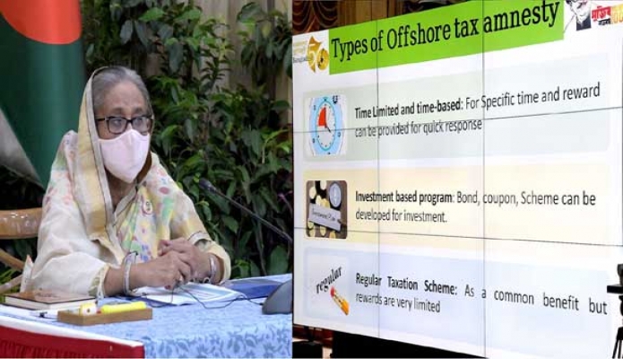 মঙ্গলবার প্রধানমন্ত্রী শেখ হাসিনা গণভবনে ! Offshore Tax Amnesty' এবং ‘শ্রীলংকার অর্থনৈতিক সংকটের প্রেক্ষাপটে বাংলাদেশের সামষ্টিক অর্থনীতি পর্যালোচনা’ বিষয় উপস্থাপনা অবলোকন করেন -পিআইডি