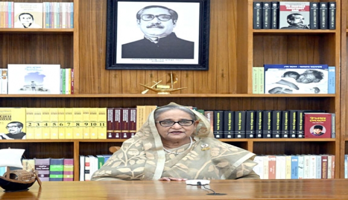 Sunday prime Minister Sheikh Hasina Virtually Addresses the 3rd World Marketing Summit 2022- PID